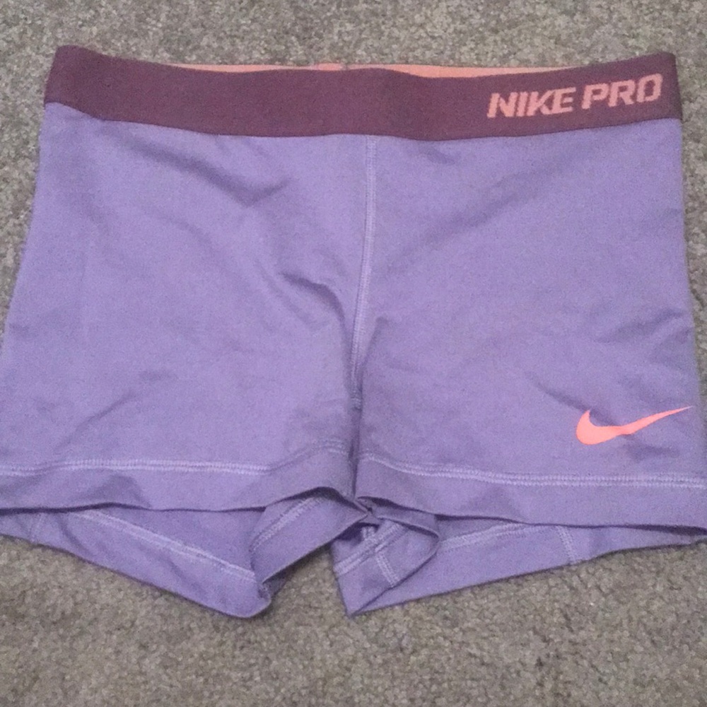 Purple Nike Pro Spandex